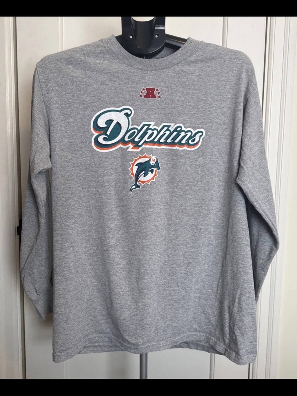 NFL Gray Miami Dolphins Long Sleeve Shirt